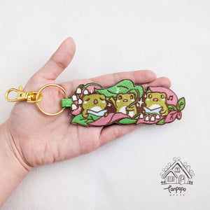 Embroidered Keychain - Frog Choir