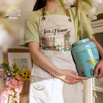 Load image into Gallery viewer, Canvas Apron - Tea &amp; Flower
