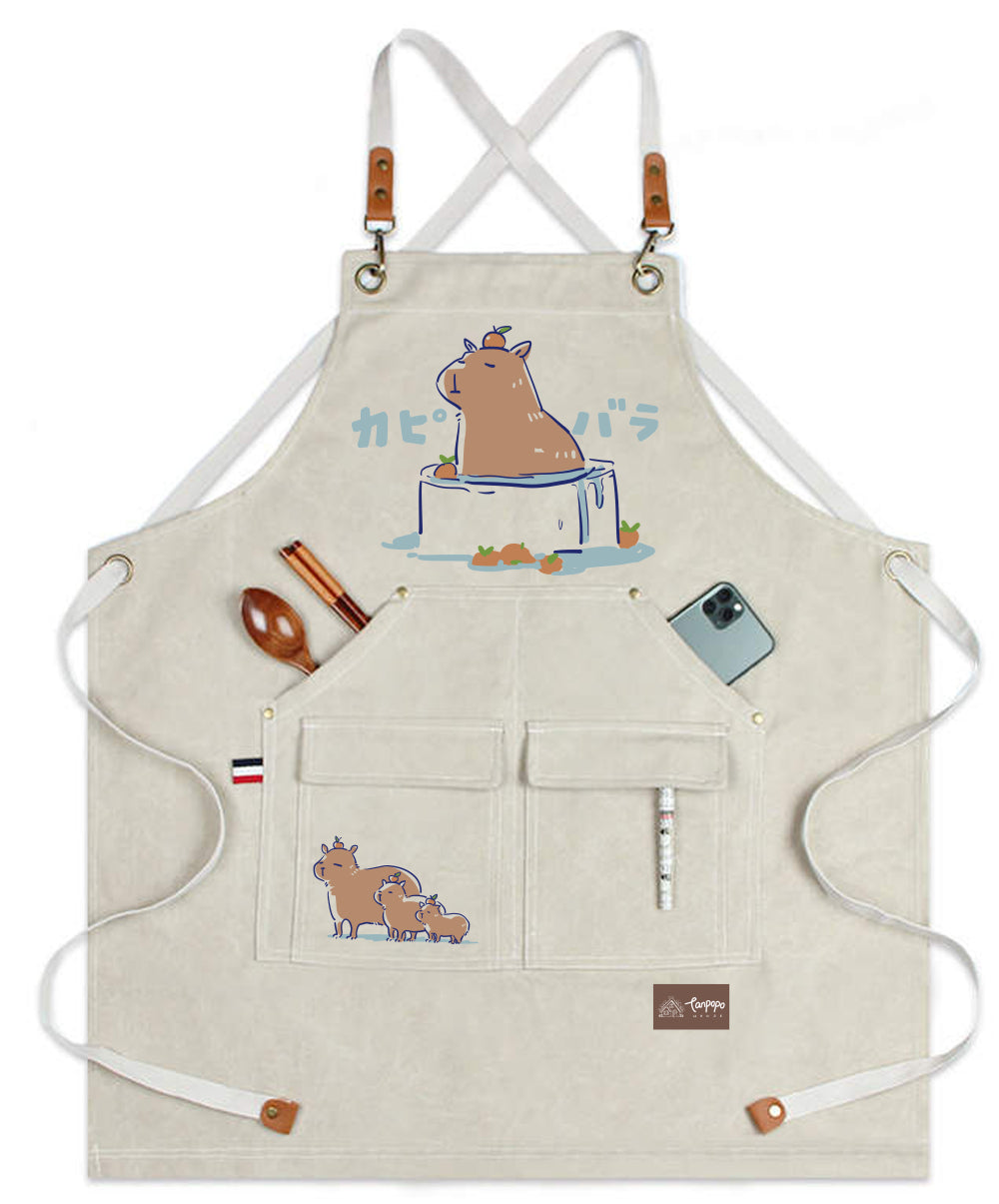 Canvas Apron - Capybara – Tanpopo House