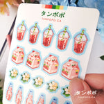 Load image into Gallery viewer, Summer Strawberries - Vinyl Sticker Sheets
