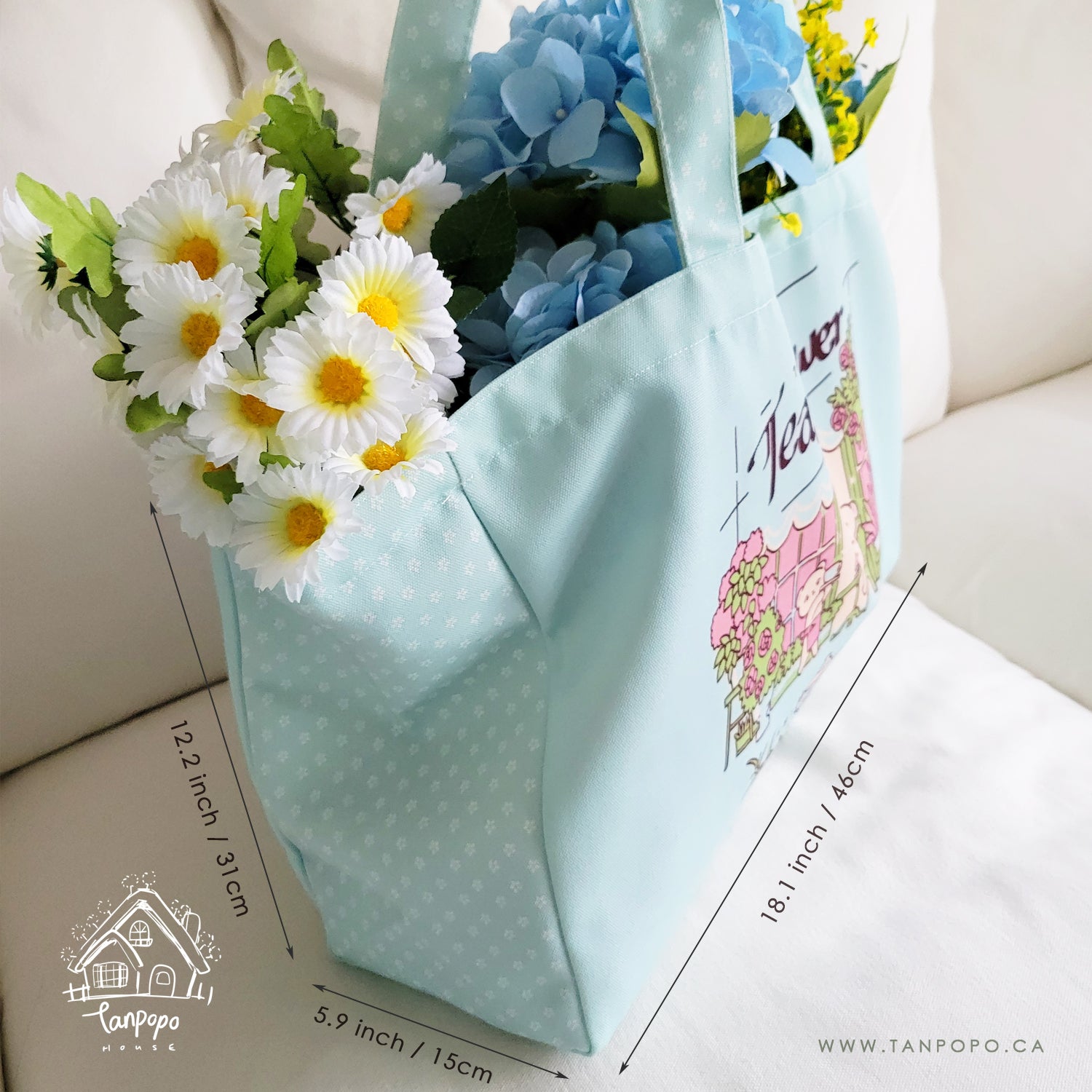 Tote Bag - Tea and Flower